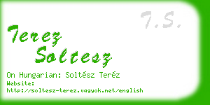 terez soltesz business card