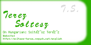 terez soltesz business card